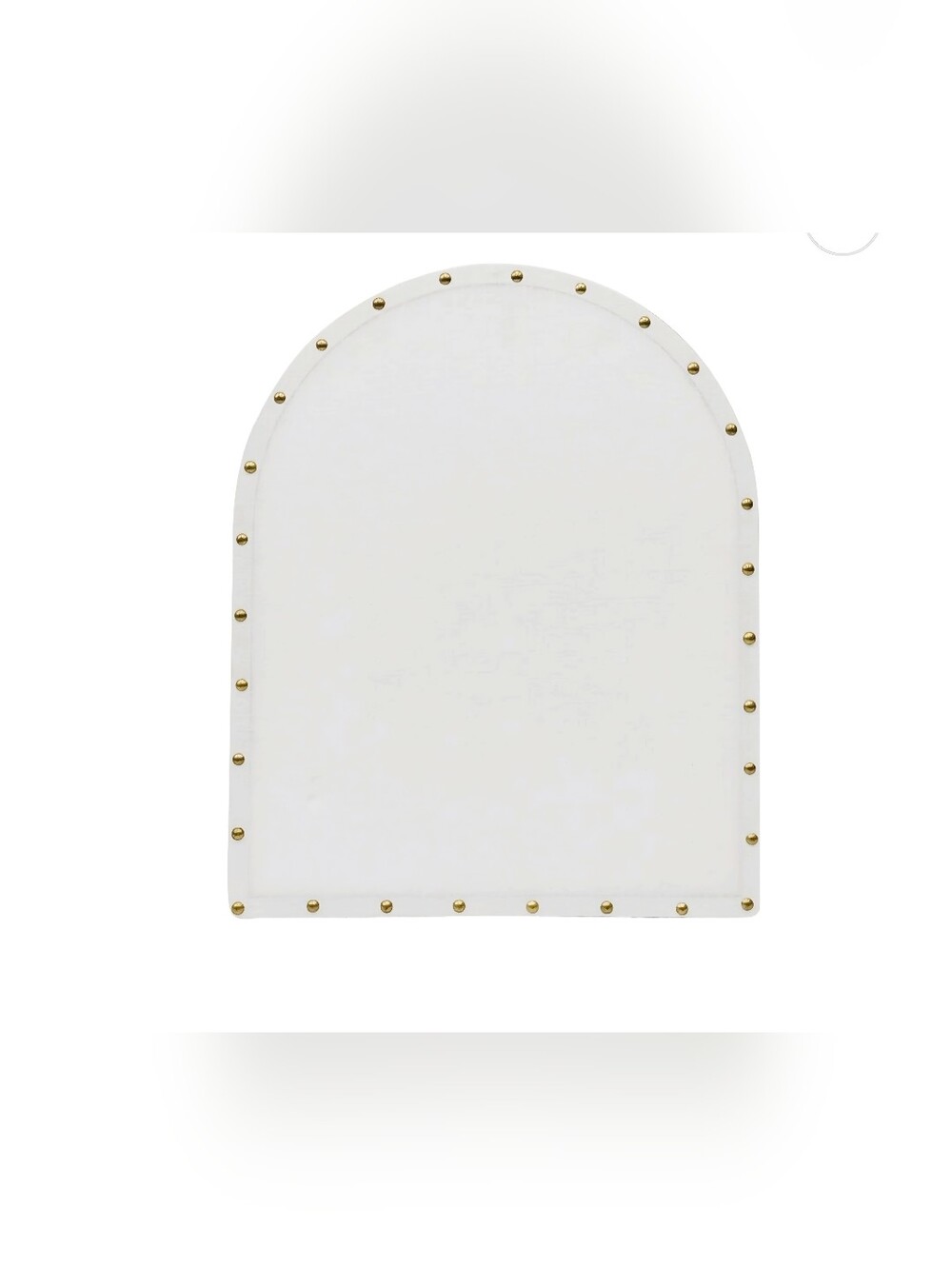 NWT Modern Ashland Linen Pin Board in Tan With Gold Stud Accents Size 20" L